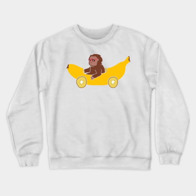 Banana Car Crewneck Sweatshirt by Damian